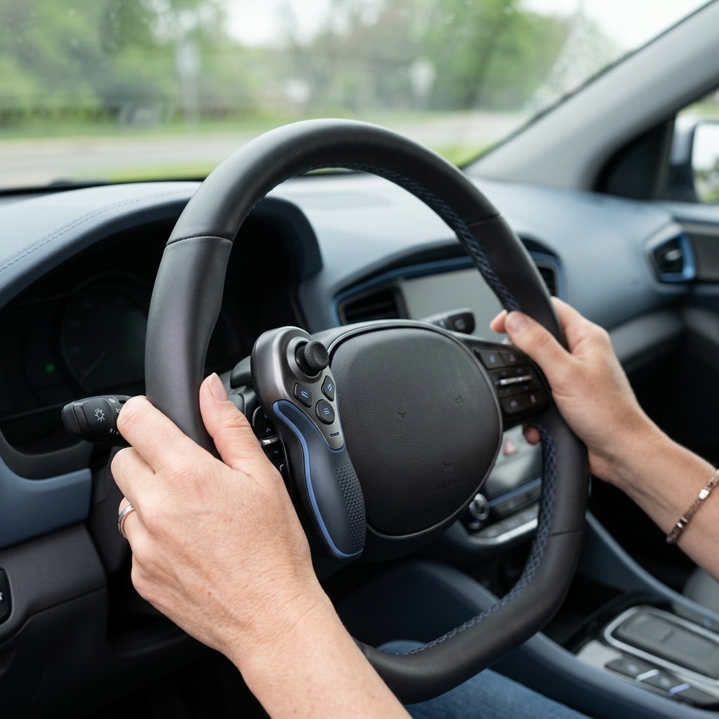 Car Hand Controls Driving Demonstration